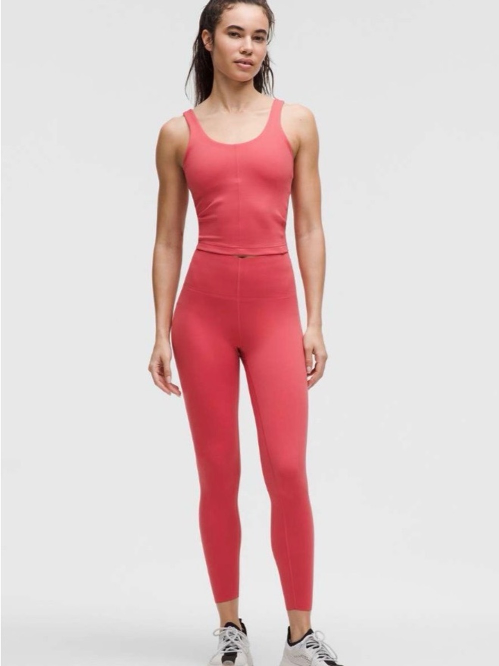 Lululemon Glow Up Super High Rise Tight 25" Desert Red Leggings Women's Size 4